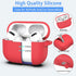 AirPods Pro Case Cover, Military Grade Anti-Fall Soft Silicone Shock-Absorbing Protective AirPods Pro 2nd/1st Generation Case with Keychain and Cl...