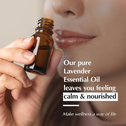 AROMAFUME Lavender Essential Oil - 100% Natural, Therapeutic Grade Essential Oil - Pure, Calming Aromatherapy Oil for Diffusers, and to Aid Sleep ...