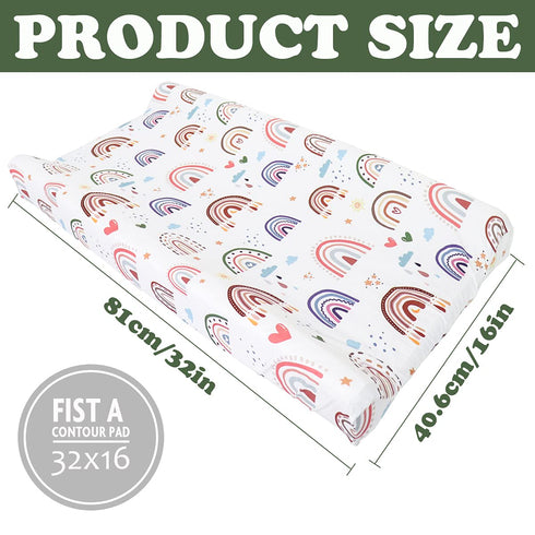 Baby Diaper Changing Pad Cover Cradle Mattress Sheets, Infant Stretchy Fabric Changing Table Cover Changing Mat Cover Baby Nursery Diaper Changing...