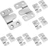 6 Pairs Flush Mount Bracket, 54 x 30mm Interlocking Picture Hanging Hooks Stainless Steel Photo Frame Hook Furniture Connector for Mirrors Picture...