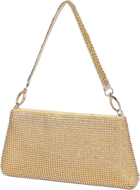 Rhinestone Evening Bag Clutch Glitter Sparkly Purse for Women...