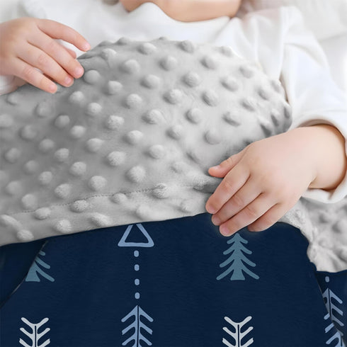 SANDJEST Baby Blanket for Boys with Double Layer Dotted Backing - Arrows Printed 30 x 40 Receiving Blankets Infant Newborn Toddler Gift for Baby S...
