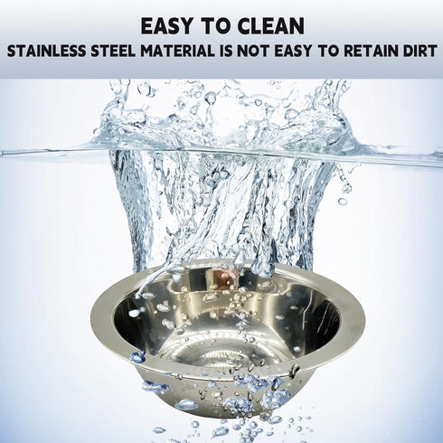 Dog Bowls Crate Water Bowl Kennel Hanging Cage Food Water Bowl Non-Spill Stainless Steel Metal Mountable Feeder Dish for Puppy Bunny Cats Pets Att...
