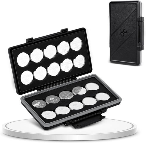 CR2032 Battery Case Holder Storage,Water-Resistant Anti-Shock, Coin Cell Battery Case for 20x CR2032 / CR2025 / CR2045 / CR2016, CR2032 Button Rou...