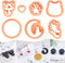 Puocaon Cat Polymer Clay Cutters - Embossing Animal Cutters Set, Cute Kitten Clay Cutters for Polymer Clay Jewelry Making Paw Cat Moon Dangle Set ...