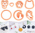 Puocaon Cat Polymer Clay Cutters - Embossing Animal Cutters Set, Cute Kitten Clay Cutters for Polymer Clay Jewelry Making Paw Cat Moon Dangle Set ...