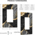 Black Gold Marble Single Gang Rocker Light Switch Plate Cover Decor Wall Plate Cover For Home Bedroom Kitchen Decorative 4.4 * 2.7 Inches Standard...