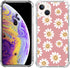 Indie Smile Face Flower Daisy Power Phone Case Compatible with iPhone 13, Hippie Retro 90s Pink Aesthetic Case for Girls Boys Women Men, Unique Tr...