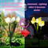 Solar Daffodil Flower Light Garden Outdoor Stake LED Waterproof Lamp 2 Pack Artificial Plant Outside Decorative Pathway Yard for Landscape...