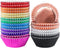 BAKHUK 500pcs Cupcake Liners for Baking, Foil Cupcake Liner, Standard Size 2 Inches 10 Colors Cupcakes Liners...