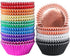 BAKHUK 500pcs Cupcake Liners for Baking, Foil Cupcake Liner, Standard Size 2 Inches 10 Colors Cupcakes Liners...