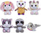 7inch Cute Stuffed Animals Plush Toys Set, 6 Pcs Small Stuffed Animal Bulk Unicorn/Narwhal/Bunny/Owl/Sloth/Cat Plush Animal, Super Soft & Durable ...