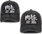 2 PCS Mr and Mrs Est 2024 Hats for Men Women, 3D Embroidered Adjustable Cotton Couples Baseball Cap...