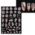 JMEOWIO 3D Embossed Flower Nail Art Stickers Decals Self-Adhesive Pegatinas Uñas 5D Spring Summer Floral Sakura Nail Supplies Nail Art Design Deco...