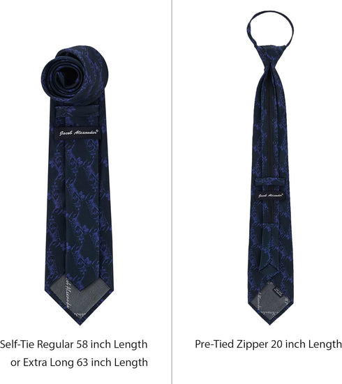 Jacob Alexander Men's Football Player Silhouette Pattern Regular Length Neck Tie - Ice Blue...