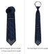 Jacob Alexander Men's Football Player Silhouette Pattern Regular Length Neck Tie - Ice Blue...