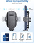 eSamcore Vent Car Phone Holder, 3-Point Support Car Phone Mount with Extended Clamp Cradles Stable Cell Phone Holder for Car Truck Vehicle Air Ven...