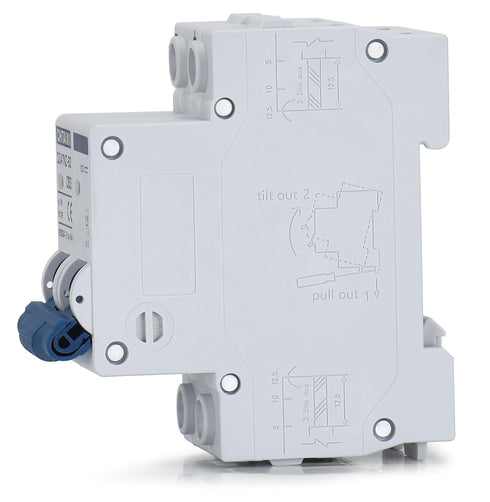 DC Miniature Circuit Breaker, 2 Pole 600V 20 Amp Isolator for Solar PV System, Thermal Magnetic Trip, DIN Rail Mount DC Disconnect Switch C20...