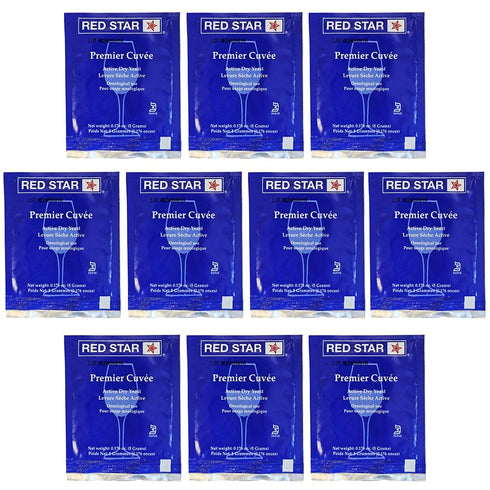 Red Star Premier Cuvee Wine Yeast, 5g - 10-Pack...