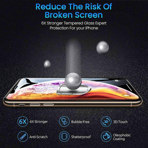 2 Pack?Mirror Effect?Ip X Xs Screen Protector Compatible With Apple iPhone X S Tempered Glass I Phone 10 Sx 10xs 10s Film Ix Ixs Xphone Protection...