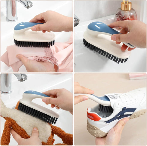 Soft Bristle Scrub Cleaning Brush Stain Remover Brush Fabric Cleaning Brush Laundry Brush Small Scrub Brush Cleaner Household Cleaning Brushes for...