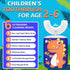 Kids Electric Toothbrush, U Shaped Ultrasonic Automatic Toothbrushes Dinosaur Design with Six Modes Smart Timer Replacement Brush IPX7 Waterproof ...