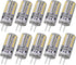 RAYHOO 10pcs G4 Base LED Light Bulbs, Warm White 3000K, 3 Watt Equivalent to 20W T3 Halogen Track Bulb, Non-dimmable, DC 12V...