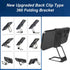 New Upgraded Back Clip Type 360 Folding Bracket, Folding Phone Stand, Cell Phone Stand, Adjustable Foldable Desktop Phone Holder Compatible with i...