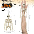 1 Pack Halloween Skeleton Decorations, 15.7" Halloween Full Body Mini Skeleton with Movable Posable Bones,Spooky Skeleton for Halloween Party Deco...