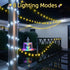 120 LED 40FT Star String Lights, 8 Modes Plug in Star Lights with Timer & Memory, Indoor Outdoor Christmas Twinkle Light for Birthday Party Bedroo...