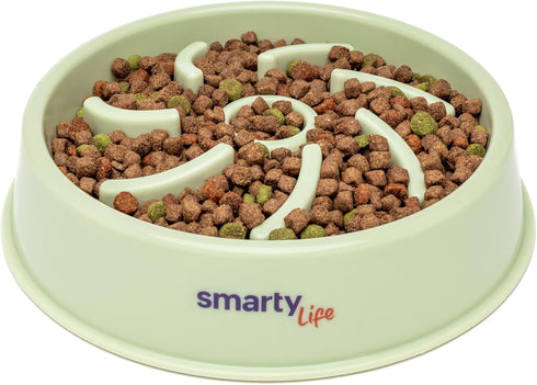 Raised Pet Slow Feeding Bowl - Sunflower Design Mess-free Pet Feeding Station - Treat Puzzle Pet Activity Feeding Bowl- Health Digestion Support F...