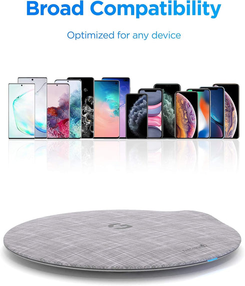 Galvanox Magnetic Wireless Charger, MagSafe-Compatible Desktop Pad with 15W Fast Charging for iPhone 14/14 Pro Max/iPhone 13/13 Pro Max (Solid Alu...