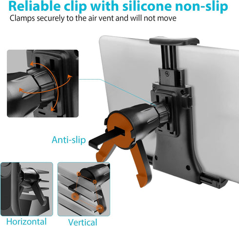 Lopnord Z Fold 5/4 Car Mount, Car Air Vent Phone Mount/Tablet Holder for Samsung Galaxy Z Fold 3/S23 Ultra/S22/i Phone 15 14 Pro Max, Car Vent Pho...
