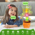 Dancing Cactus, Talking Cactus Toy, Dancing Cactus Mimicking Toy, Repeating and Recording What You Say, Cactus Baby Toy with LED, Repeat, Dance, R...