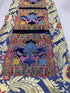 Tibetan Blue Endless Knot Silk Brocade Table Runner/Shrine Cover/Altar Cloth/Table Cover...