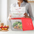 2 Pcs Lids for Square Commercial Food Storage Containers Polycarbonate Lids for 6 Qt and 8 Qt Food Storage Containers for Commercial Kitchen Dough...