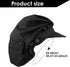 Yolev 2Pcs Chef Hats-Kitchen Baker Cooking Hair Nets Food Service Hairnets for Women Men with Brim (Black)...