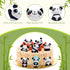 panda cake topper set cute panda figures Cute Panda Characters Toys Mini Figure Collection Playset for panda theme party supplies?13pcs?...