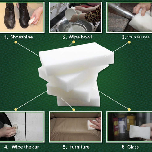 Extra Large Eraser Sponge,Extra Thick, Long Lasting, Multi-Purpose Scrubber Foam Cleaning Pads,Magic Sponge Eraser Sponge for Bathtub, Floor, Base...