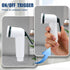 On/off Standard Trigger Sprayer Handle Plastic Bidet Spray Head with 1/2" Connecting Hose Bidet Attachments for RV Water Outlets, White...