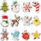 KAISHANE Christmas Cookie Cutter Set,12 Pieces Stainless Steel Biscuit Cutters Shape bells, angels, christmas lights, doe, star christmas tree, so...