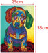 5D DIY Diamond Painting - Animal Resin Cross Stitch Kit - Crystals Embroidery - Home Decor Craft (Dog)...