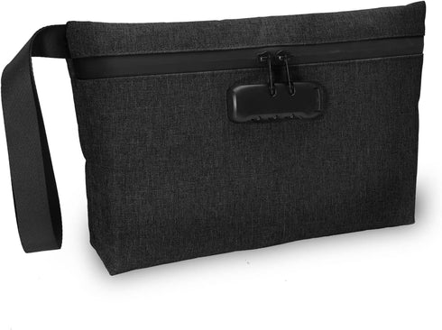 ORIA Waterproof Handbag with Lock, Black, for Travelers, Adults, Handbag...