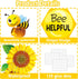 66 Pieces Bee Bulletin Board Decorations - Bee Hive Theme Cutouts Classroom Bulletin Board Decor Border Set Sunflower Cutouts for Classroom Wall B...