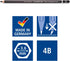 Staedtler Mars Lumograph Black, Carbon Blend Provides Jet Black Lines, Professional Art Pencils, Tin of 6 Assorted Black Sketch Pencils, 100B G6...