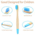 OUTIN Kids Bamboo Toothbrushes 20 Pcs Soft Bristles, Children Wood Toothbrush Colorful Eco Friendly Biodegradable Wooden Handle Tooth Brush, Multi...