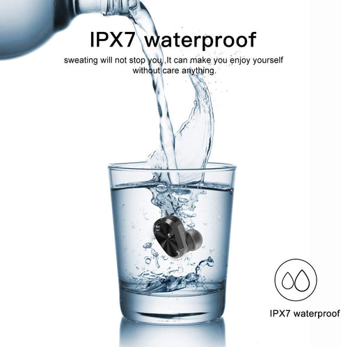 Eonome-W5s-True-Wireless-Earbuds-Bluetooth 5.3 in-Ear Headphones IPX7 Waterproof - USB-C Charging Sport Wireless Headphones Built-in Mic for iPhon...
