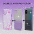 for Samsung Galaxy A51 4G Phone Case, Transparent TPU Plated Butterfly, Gradual Glitter,Galaxy A51 4G Case,(not A51 5G) (Purple, Galaxy A51 4G But...