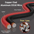 14/2 Gauge 75 FT Red Black Hookup Electrical Wire Cable LED Strips Extension Cord 12V/24V DC, 14AWG Flexible Speaker Wire Cable for Car Audio, Hom...