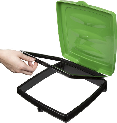 Portable Trash Bag Holder - Collapsible Trashcan for Garbage - Indoor/Outdoor Use - Ideal for Camping, Recycling, and More by Wakeman Outdoors (Gr...